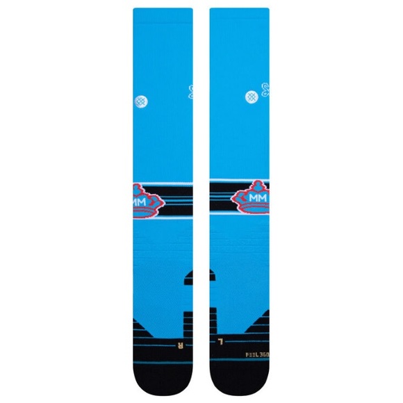 STANCE Men’s Miami Marlins Sugar Kings Over the Calf Socks - MARLINS CONNECT OF - Picture 2 of 3
